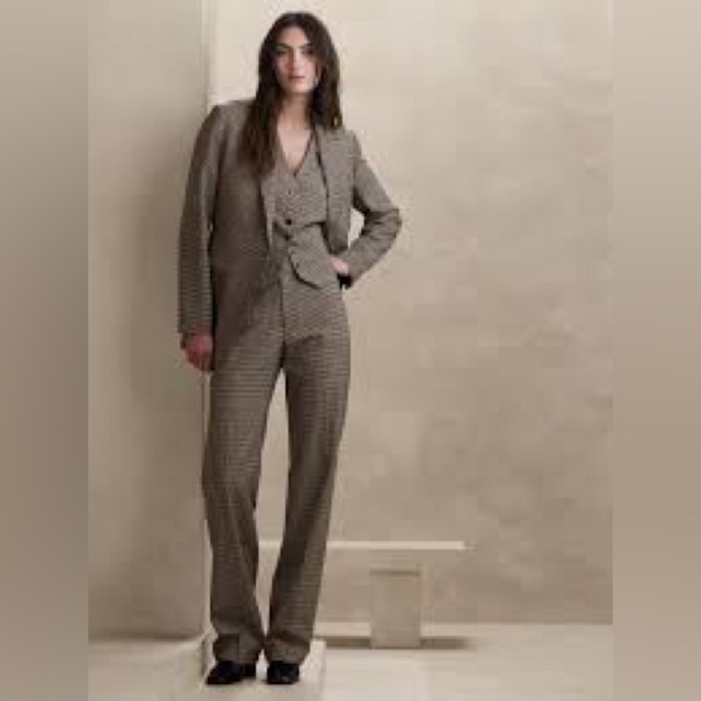 Banana Republic Siena Straight Italian Wool Pant NWT